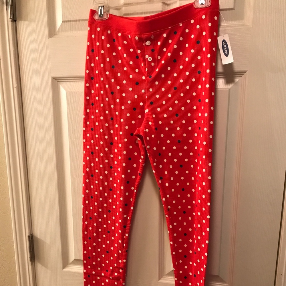 Red Thermal Sleep Leggings
